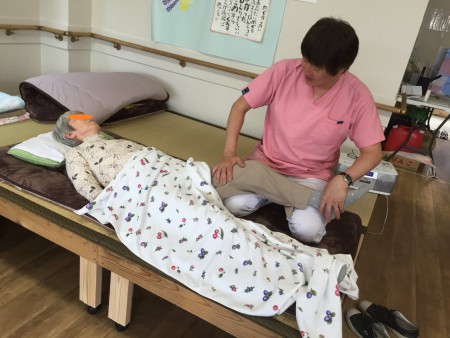 毎日のマッサージも大好評です